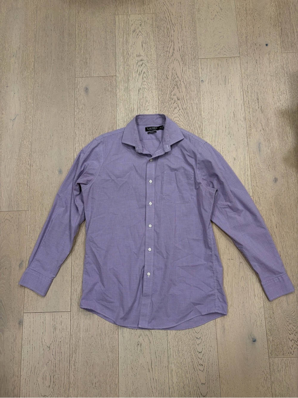 Ralph Lauren Purple Check Dress Shirt